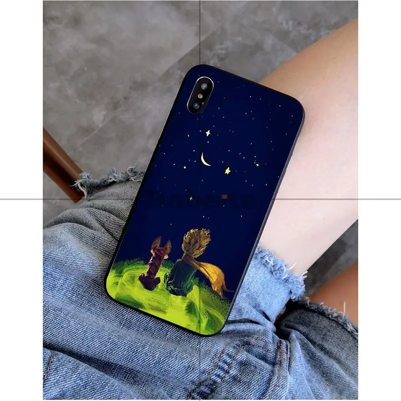 A9 Babaite Маленький принц и лиса умный черный мягкий чехол для телефона для Apple iPhone 8 7 6 6S Plus X XS MAX 5 5S SE XR чехол - Цвет: A9