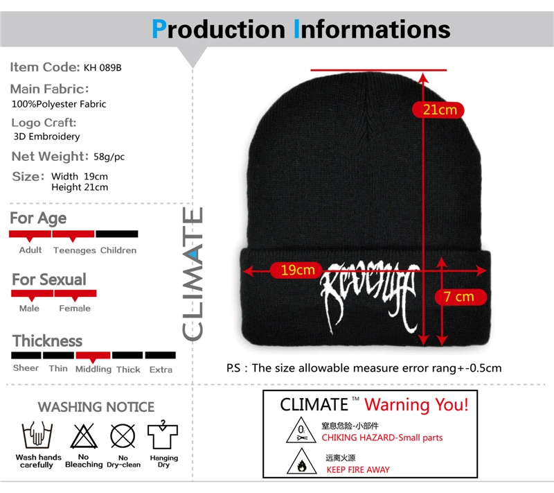 CLIMATE xxxtenta Revenge Beanie шапка бини tentacion зимняя шапка с дредами шапка теплая вязаная шапка в стиле хип-хоп шапка s для мужчин