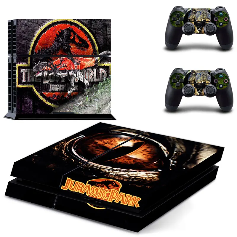 Новый парк юрского периода PS4 кожи стикера для Sony Playstation 4 консоли фильм + 2 шт.