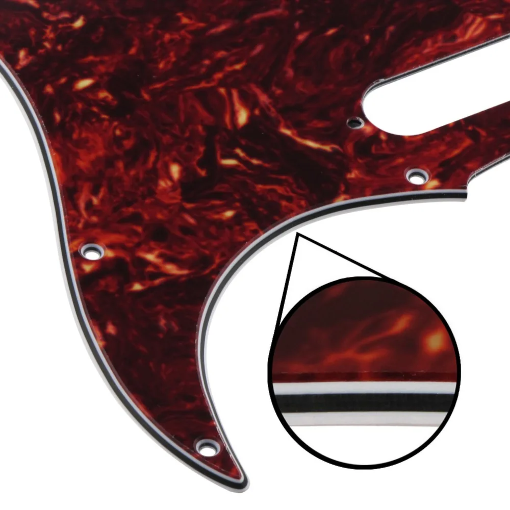 NEW SSH 11 Holes Electric Guitar Pickguard Strat Scratch Plate Red Tortoise 4ply &amp Screws For ST Style | Спорт и развлечения