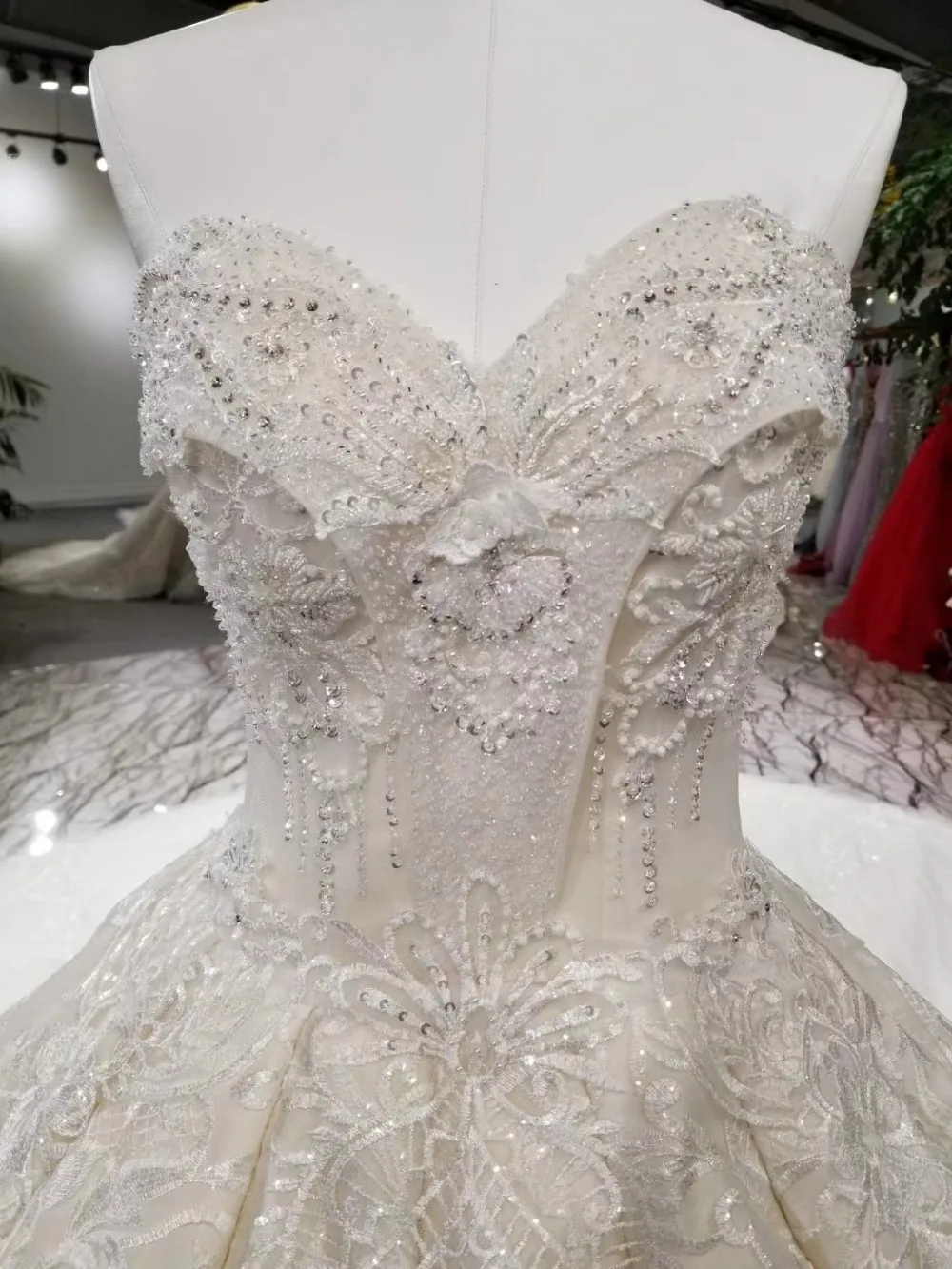 100% реальные фотографии роскошное платье невесты De Mariage 2018 свадебные платья с