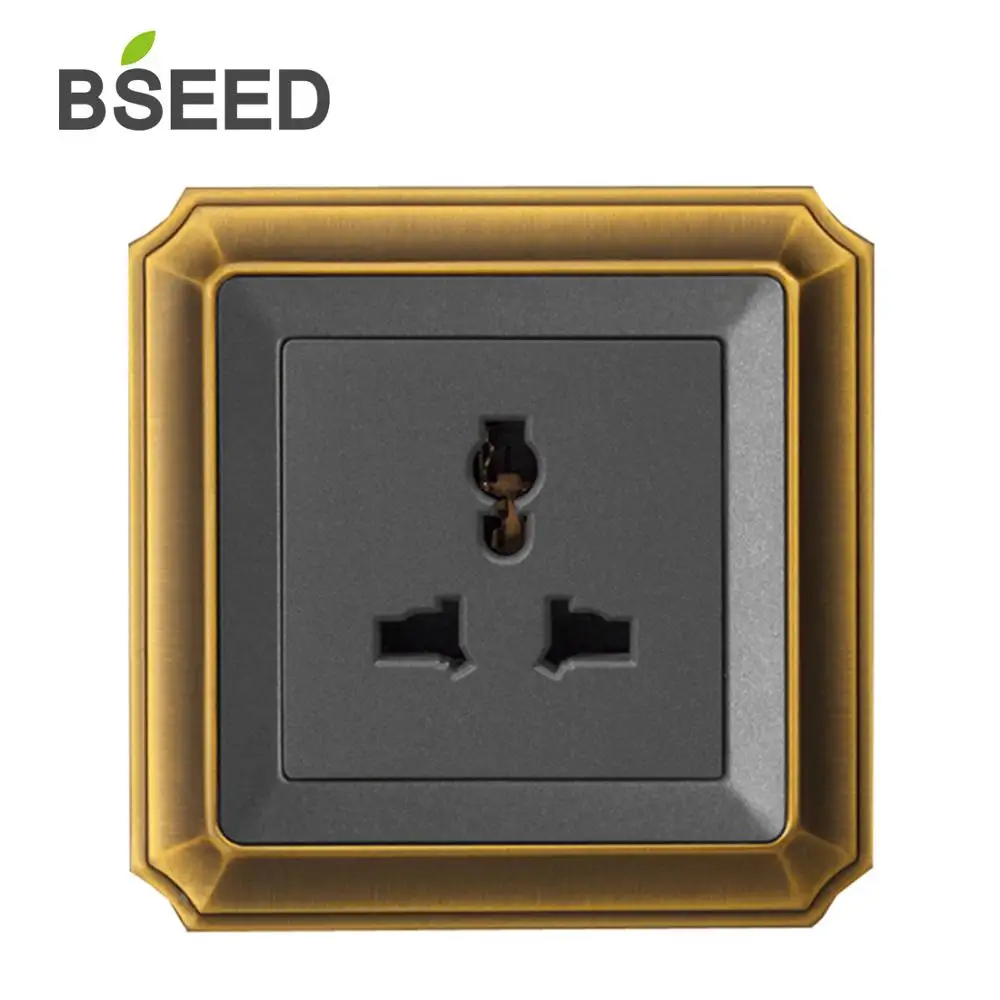 BSEED Многофункциональная Универсальная 5-контактная настенная розетка роскошная