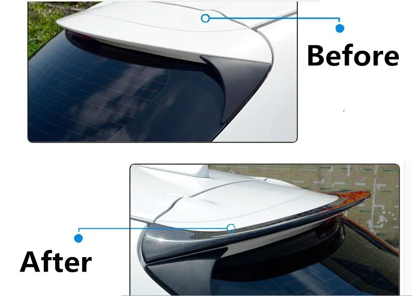 Углеродное волокно/углеродное волокно ABS АКБ заднее крыло багажник выступ