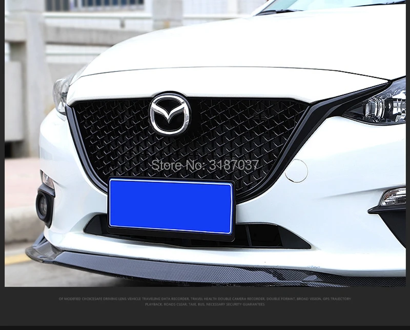 Для Mazda 3 Axela Решетка переднего бампера верхняя решетка черный центр гонки решетка протектор
