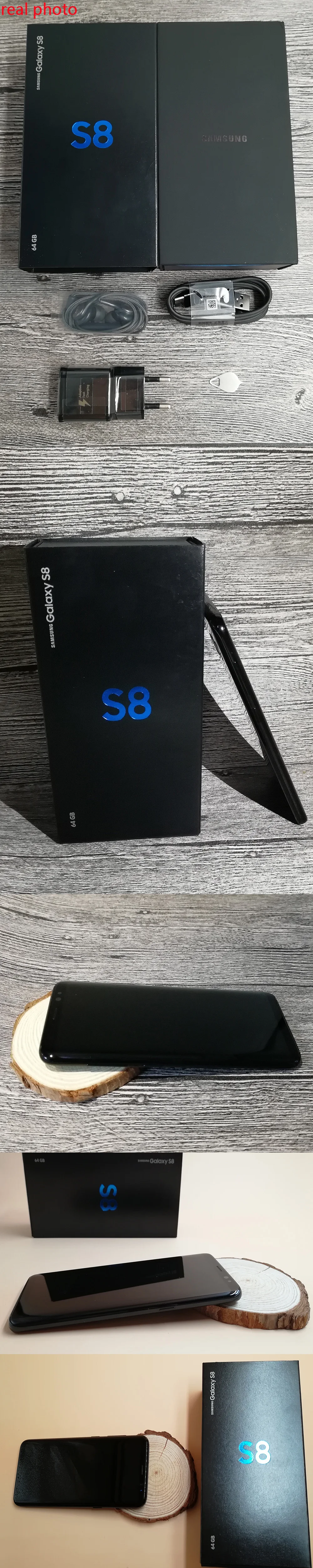 Разблокированный samsung Galaxy S8 Plus SM-G955U, 4 Гб ОЗУ, 64 Гб ПЗУ, четыре ядра, 6,2 дюймов дисплей, Android, смартфон с отпечатком пальца