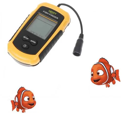 Эхолот рыболокатор портативный водонепроницаемый глубина 100 м|sonar fish finder|portable