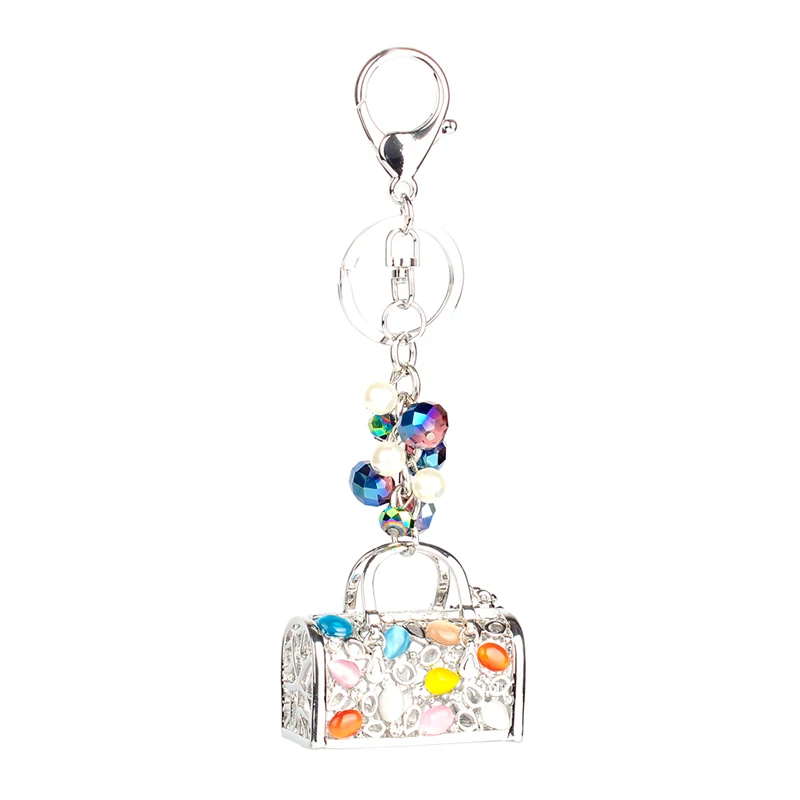 Высокое качество капельного сплава брелок Chaveiro Карманный мешок дизайн опал
