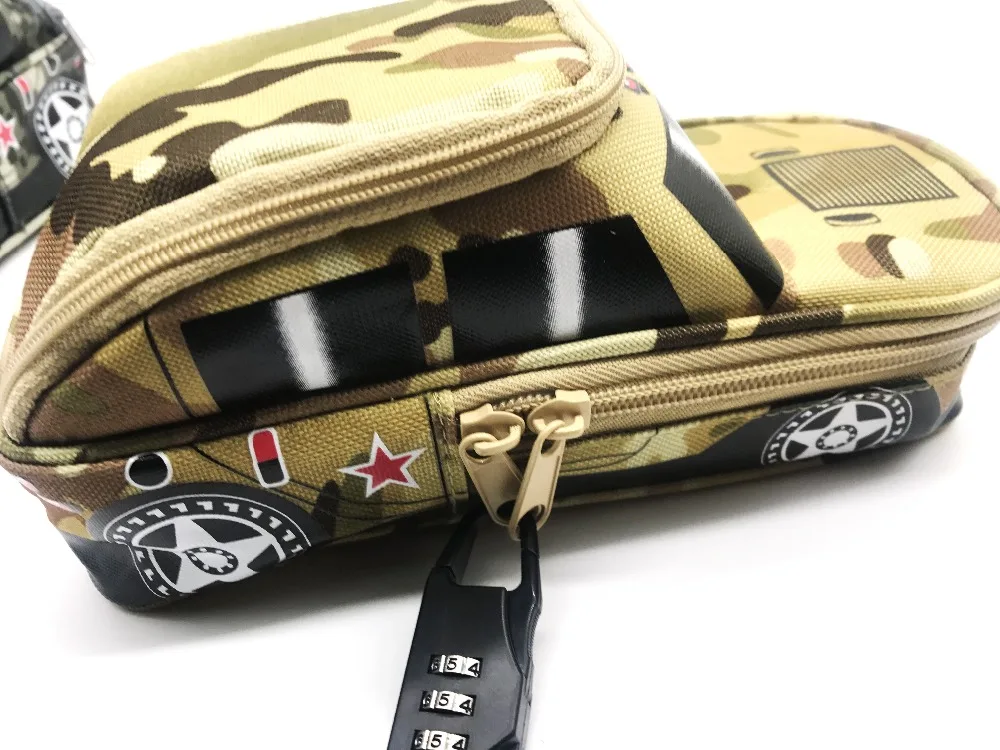 Портативный Оксфорд камуфляж мальчик автомобильный карман стиль большой Карандаш Чехол сумка в виде автомобиля ручка держатель школьные принадлежности с кодовым замком