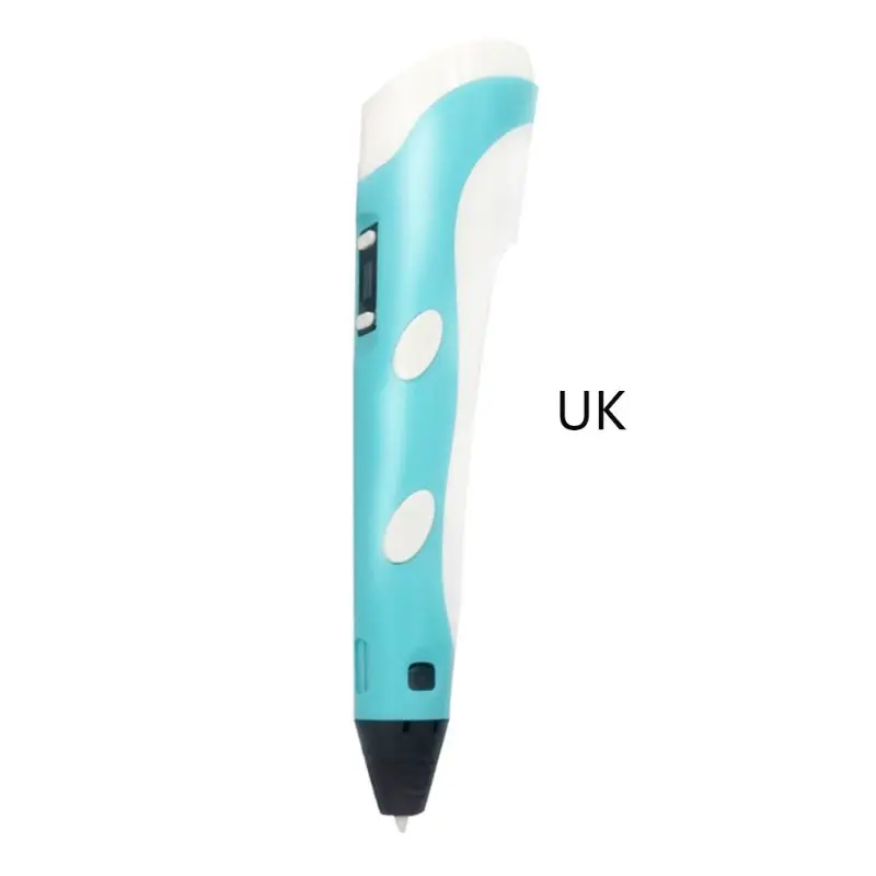 UK-Blue Детский рисунок 3D печать Ручка девочки мальчики дети праздник подарок игрушка образование продукт Великобритания/ЕС/США - Цвет: UK-Blue