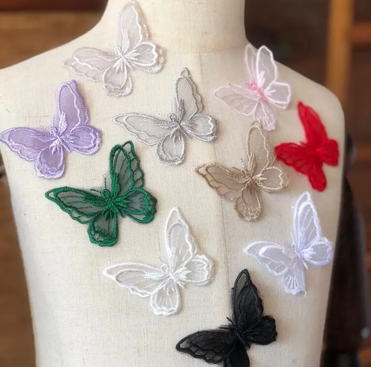 5 шт. 5*4 см|applique lace|lace patchbutterfly lace |