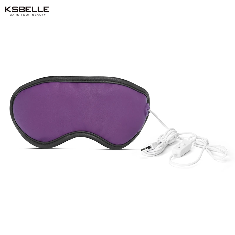 Горячая USB нагревательная Лавандовая повязка на глаза Массажная маска для снятия