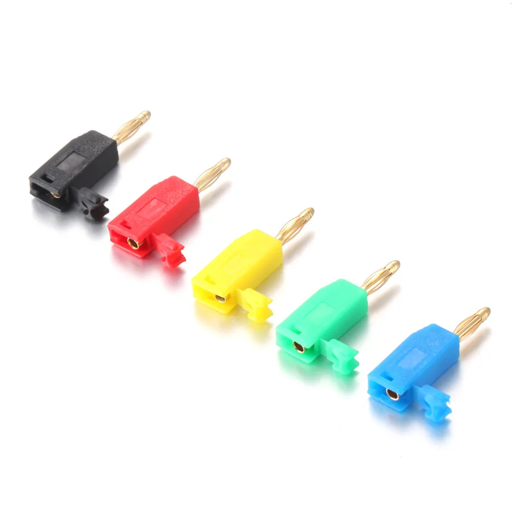 Оптовая продажа 50 шт. 5 цветов коннекторы для штекеров типа банан 2 мм размер