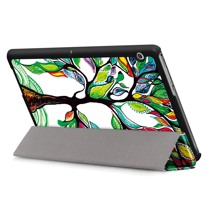 Чехол-подставка из искусственной кожи для huawei Mediapad T3 10 10,0 AGS-L09 AGS-L03 9,6 дюймов планшет+ 2 шт защита экрана