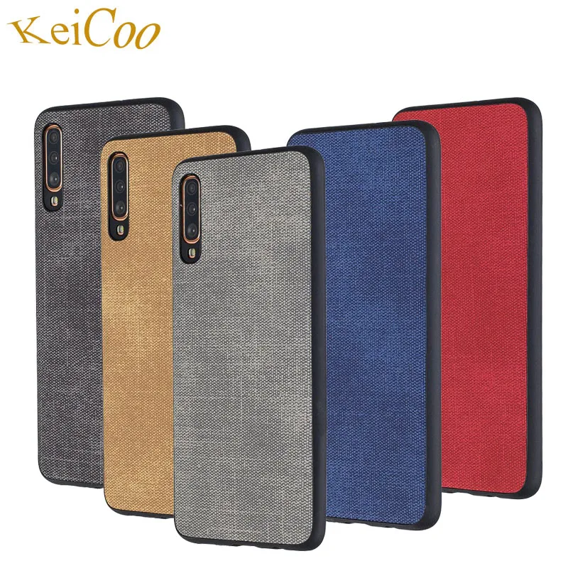 Джинсы серии текстуры Мягкий из термопластика чехол s для samsung Galaxy A6 A7 2018 A10 A20 A30 A40