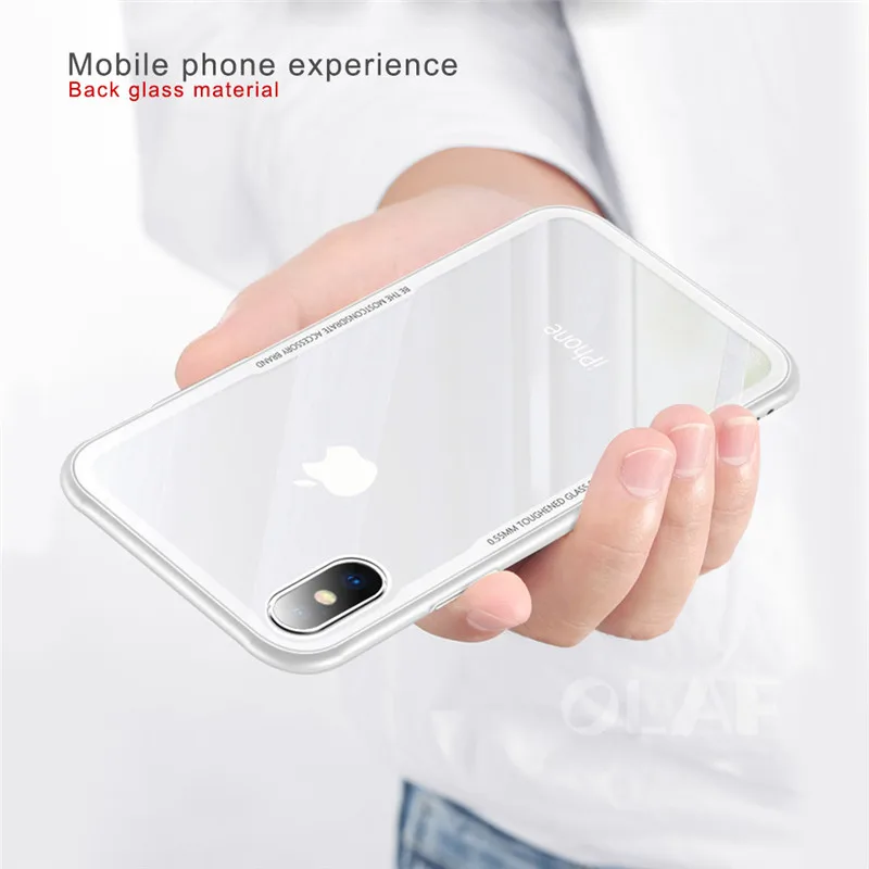 Olaf Tempered Glass Phone Case for iPhone X 10 0.55MM Protective Mobile Cover Cases 6 7 8 Plus Accessories |