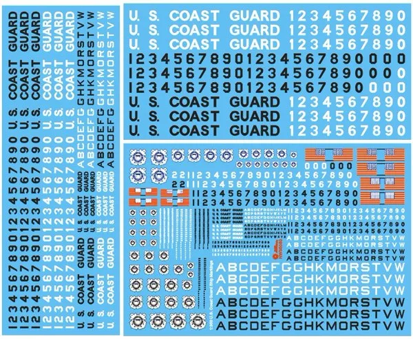

1/350 US Coastguard Decal Set,Military Model Accessory Tools