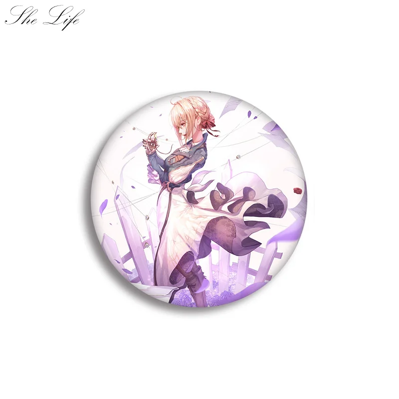 Японский значок аниме фиолетовый эвергарден Косплей коллекция реквизит булавка