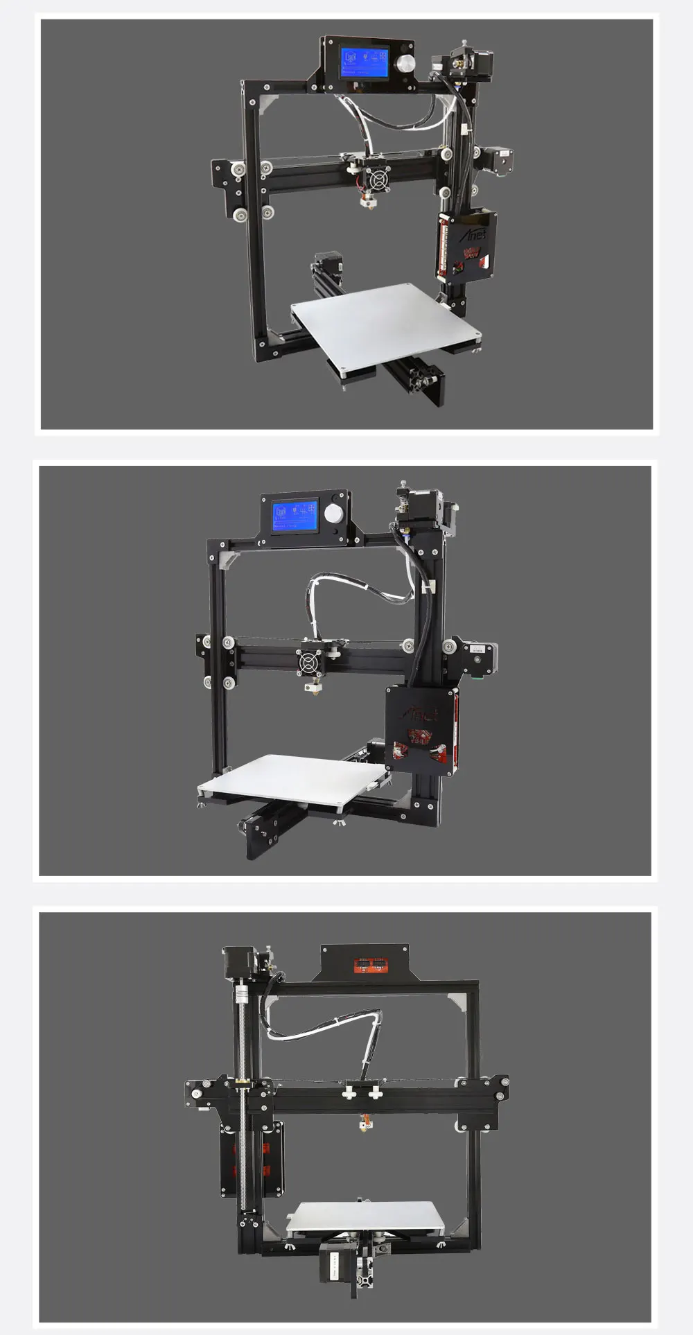 Anet A8 A6 A3S A2 E2 Высокая точность простота в эксплуатации 3d принтер алюминиевый 3d принтер напрямую с фабрики металлический дом Impresora 3d