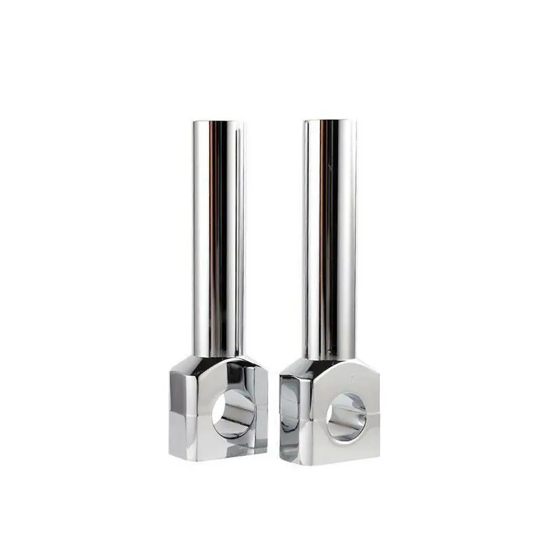 Хром Мотоцикл заготовка руль 1 &quotбар стояки баров Крепление зажим для Harley