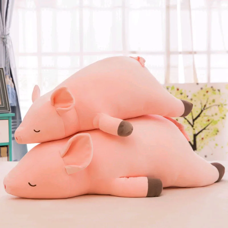 Мягкие игрушки-подушки с рисунком поросенка Kawaii Baby, Спящая кукла из хлопка, мягкие и плюшевые игрушки для девочек