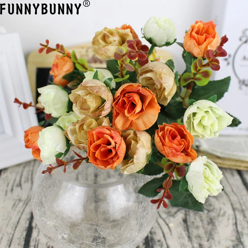 FUNNYBUNNY 21 бриллианты Роза Европейская керамическая имитация роза Европейский