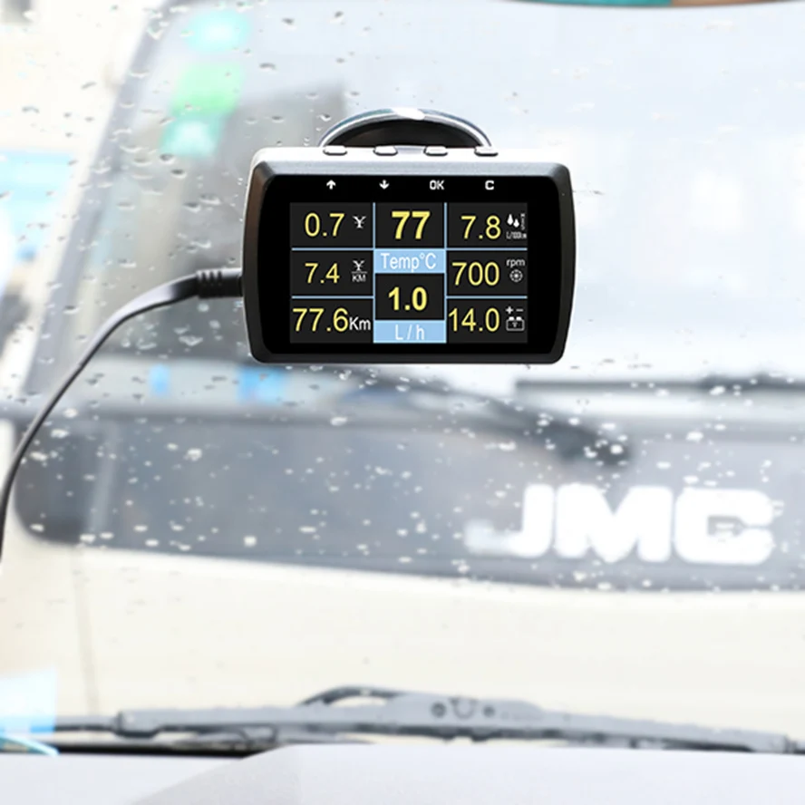 Ancel A501 Car OBD2 HUD On-board Computer Driving Speed Meter Fuel Consumption Water Temperature Volt Digital Display |