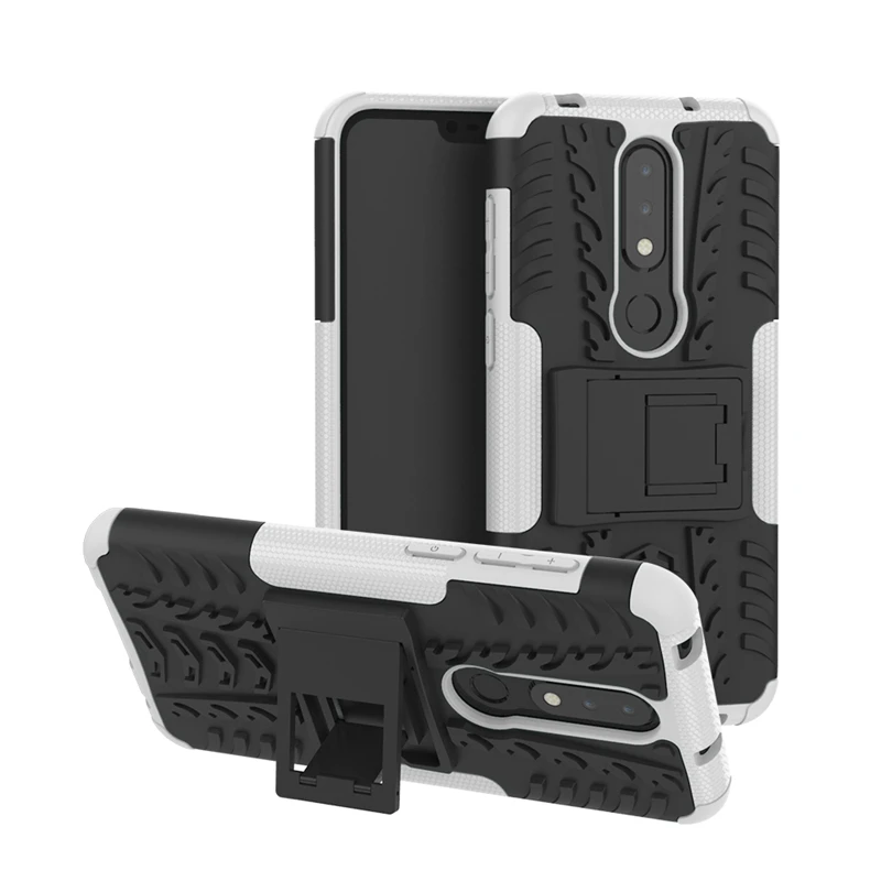 Ударопрочный чехол для Nokia X6 / NokiaX6 5 8 дюйма прочные гибридные Чехлы Armor 2 в 1 задняя