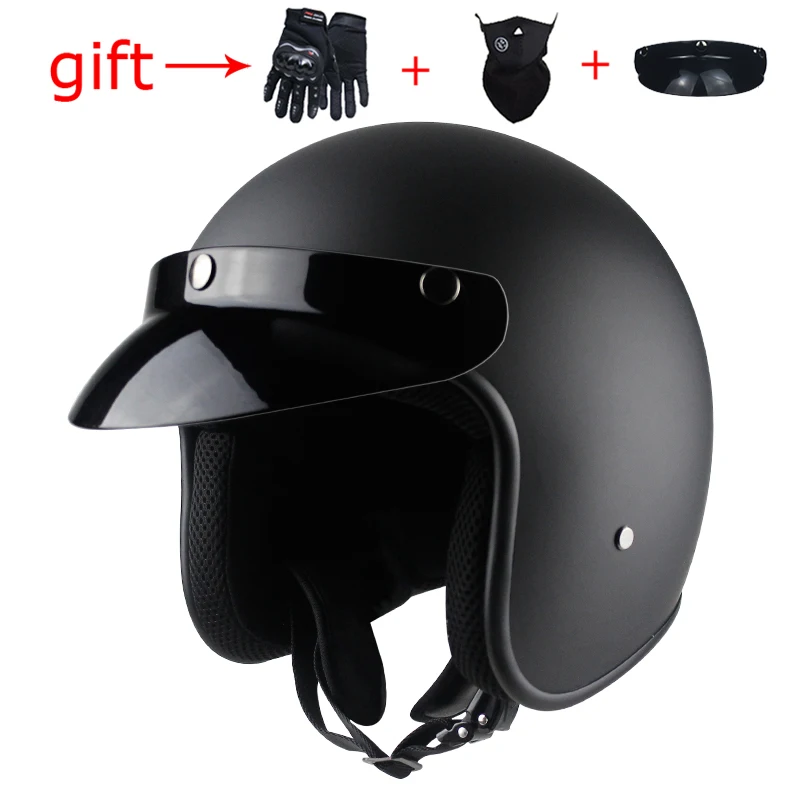 VOSS мотоциклетный шлем в стиле ретро 3/4 capacete винтажные мото rcycle capacete половина шлем DOT утвержден casco moto