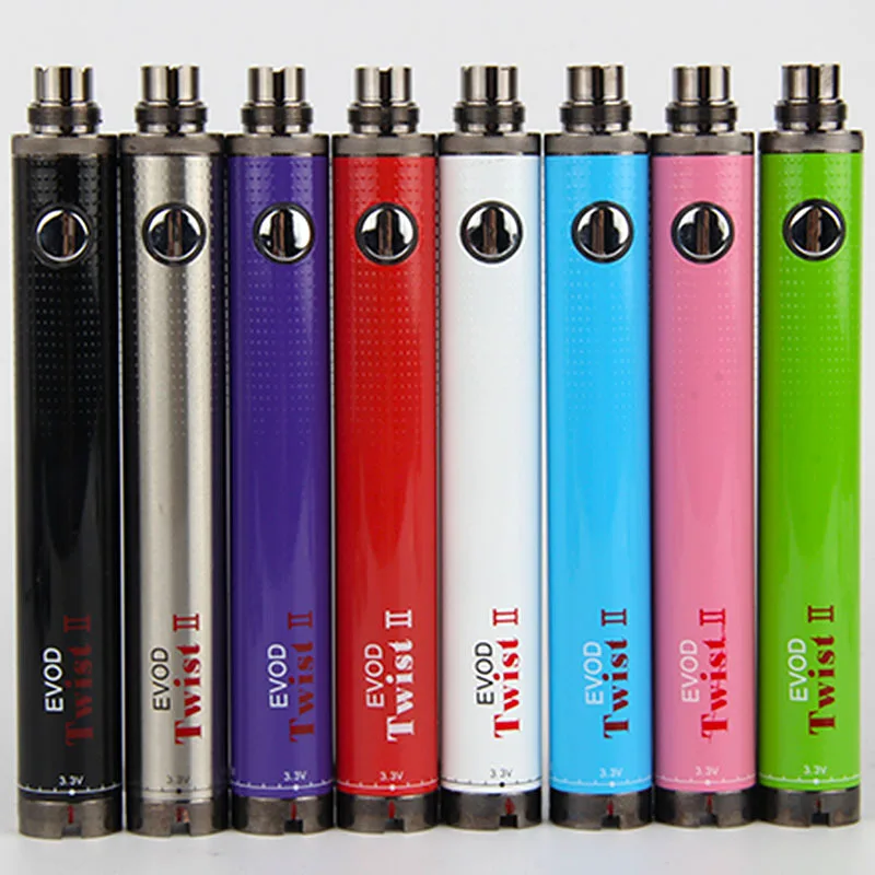 EVod Twist II батарея электронная сигарета 1600 мАч 3 ~ 4 8 в переменное напряжение Evod 2 для