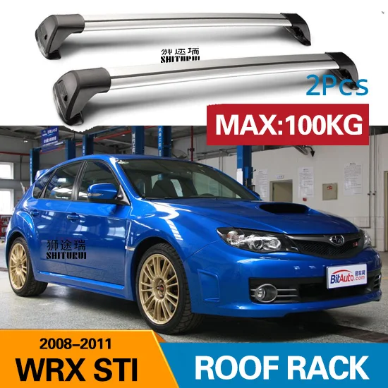 C SHITURUI для Субару WRX, 4-dr седан,- Serultra тихий грузовик крыша бар автомобиль специальный алюминиевый сплав замок ремня S4 STi Sp - Цвет: C