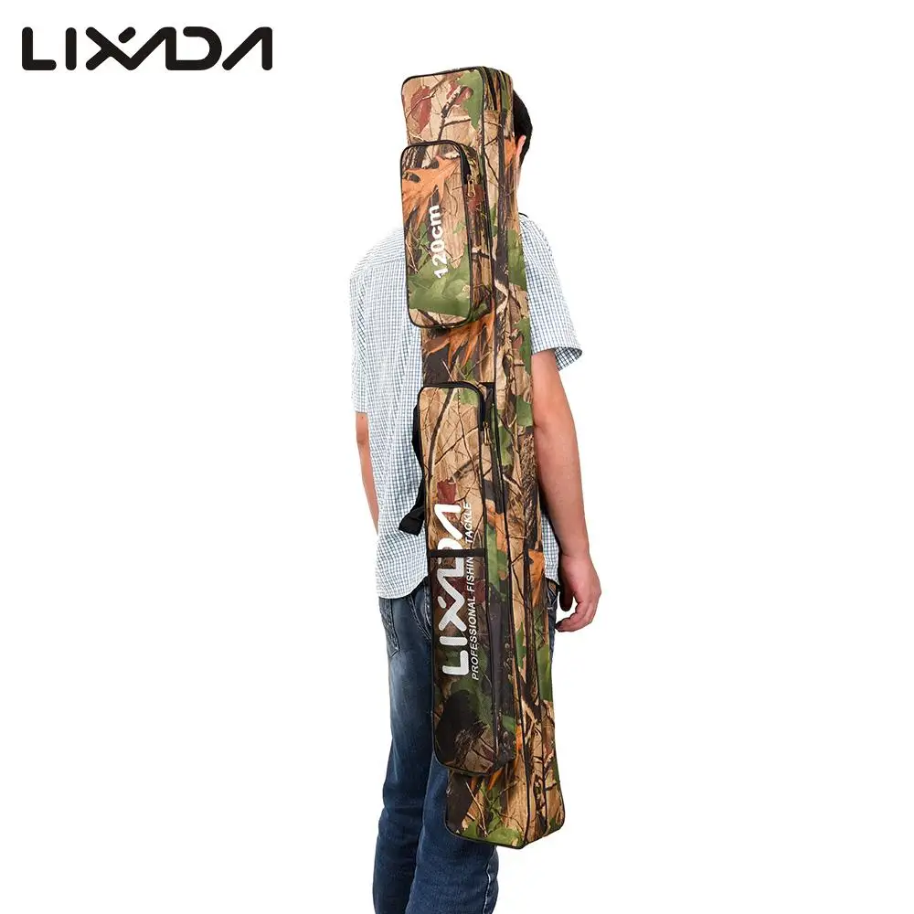 Lixada 120 см 150 сумка для удочки многофункциональная камуфляжная двухслойная