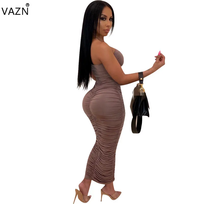 Женское платье без рукавов VAZN популярное летнее футляр бретелек макси Vestido