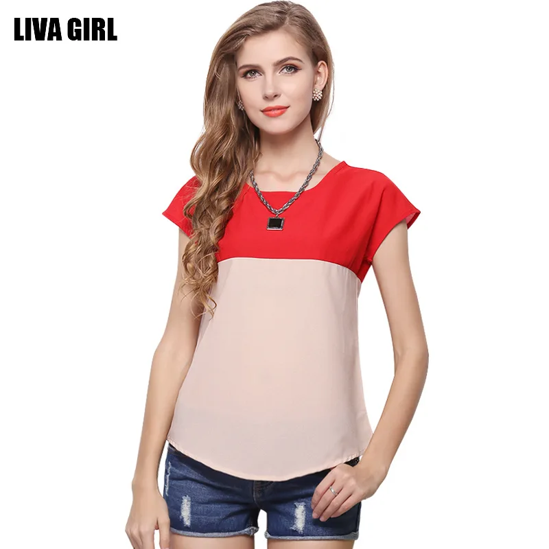 

LIVA новые модные шифоновые блузки рубашки женские блузки и топы Женская одежда без рукавов Blusas Femininas Лето 2018