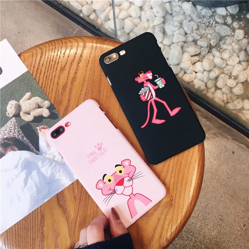 Модный мультяшный Розовый леопардовый чехол для телефона iPhone 7 8 puls iphone 6 6puls чехлы