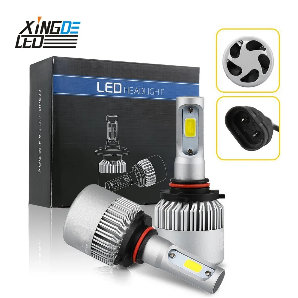 Автомобильные светодиодные фары H13 9012 H7 H4 H8/H11 LED HB3/9005 HB4/9006 H1 H3 6000K фары|head light bulbs|auto