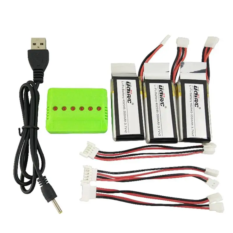 LeadingStar 3 шт. 7 в 350 мАч литиевая батарея для UDI U818A WiFi FPV U845A U945 RC Квадрокоптер Дрон