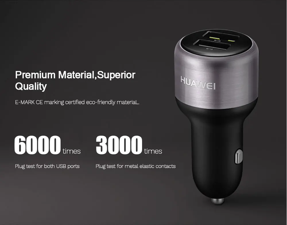 Быстрое Автомобильное зарядное устройство huawei SuperCharge Max 22,5 Вт 40 Вт QuickCharge Max 18 Вт адаптер быстрой зарядки Duable USB порт type C 5A кабель