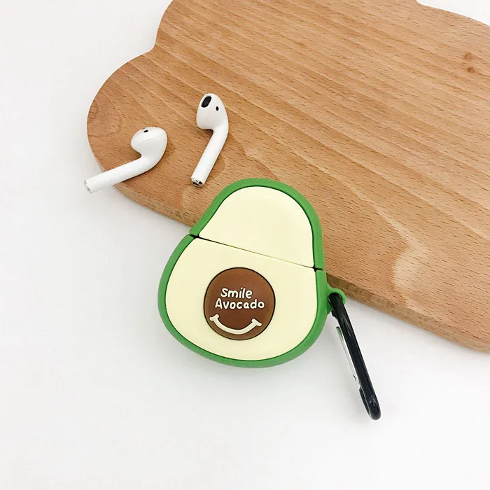 smile GlamPhoneCase милый авокадо Airpods1/2 поколение защитный чехол Apple беспроводная Bluetooth гарнитура коробка - Цвет: smile
