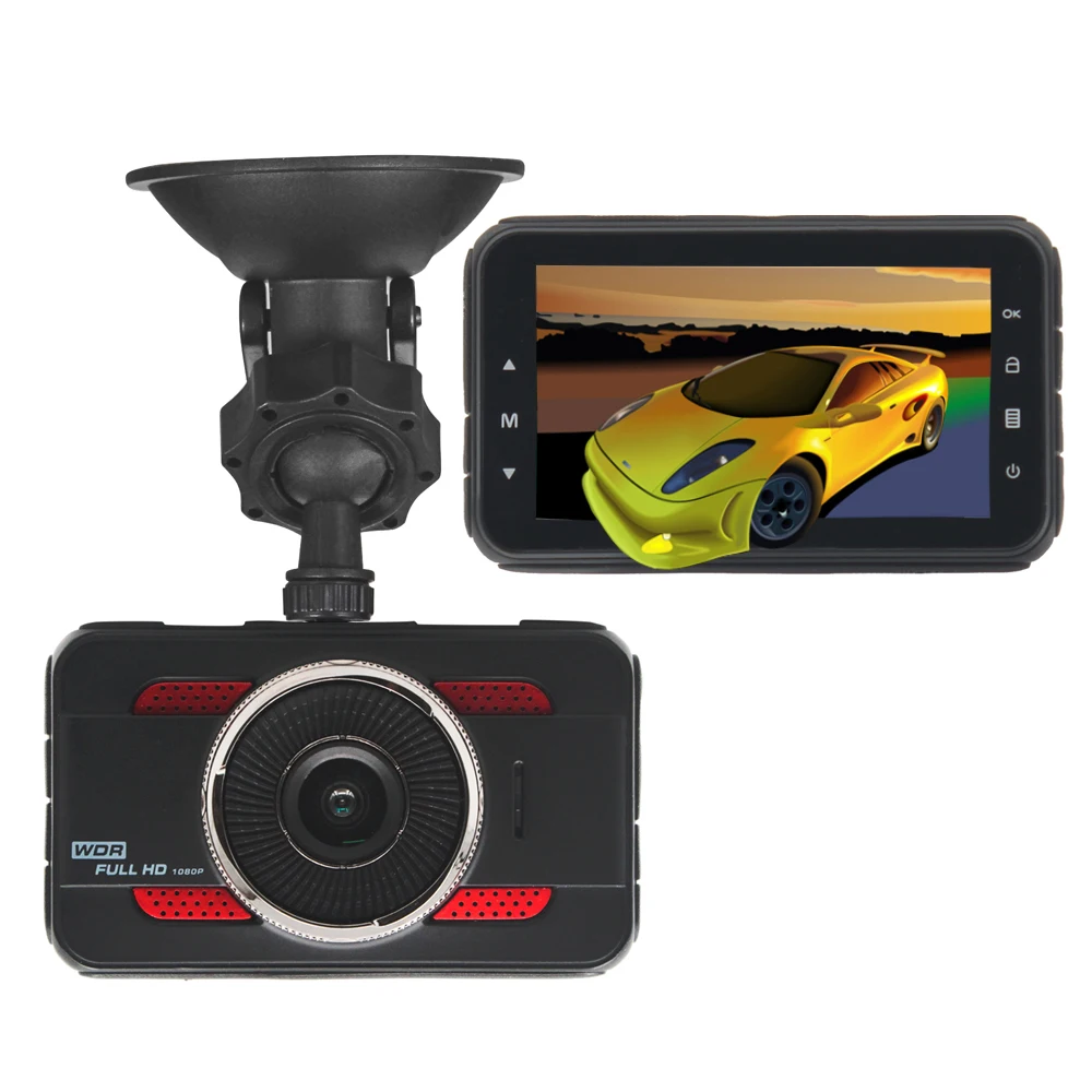 Авто FHD 1080P видео регистратор 3 дюймовый Ночное видение Dash Cam Видеорегистраторы