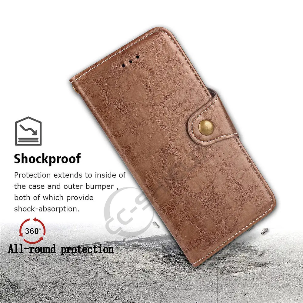 Чехол с откидной крышкой для Huawei Y5 ll CUN U29 L21 воском масло бизнес кожаный чехол Y5ii Y 5