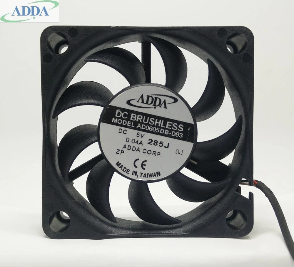 Для ADDA AD0605DB D93 для 6 см 6015 60 мм 0.04A 5V двухшаровой осевой вентилятор охлаждения|cooling
