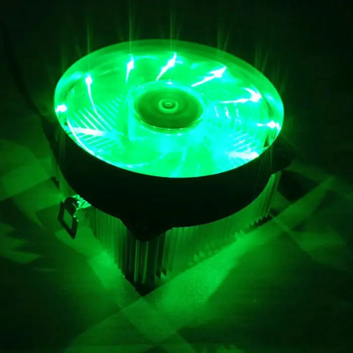 Кулер для процессора вентилятор охлаждения светодиодный RGB 3Pin вентилятор Радиатор Поддержка Intel 115X серии@ JH