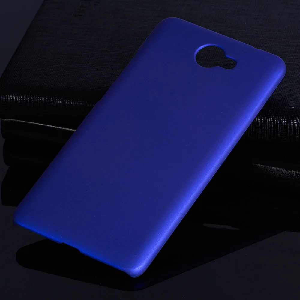 Blue Матовый пластиковый чехол Для huawei Y7 чехол для huawei Y7 Nova Lite Plus Ascend XT2 чехол-лента на заднюю панель - Цвет: Blue