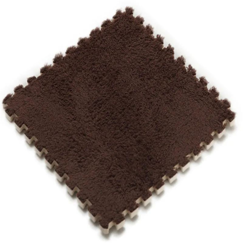 Coffee Новинка 30*30 см, мягкий ковер для гостиной, спальни, детей, детей, волшебный лоскутный коврик для малышей, 1 шт - Цвет: Coffee