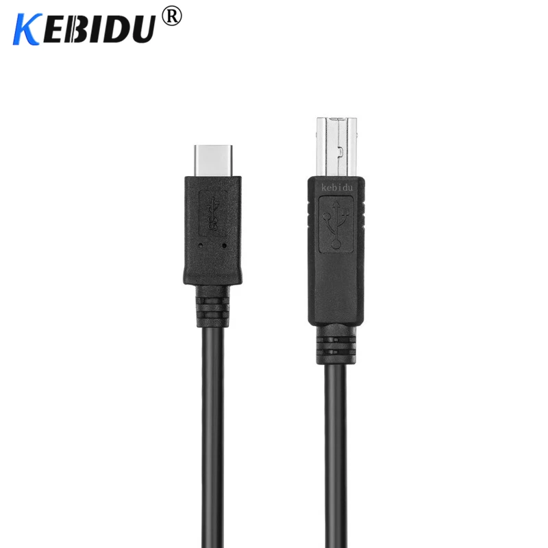 Kebidu USB кабель для передачи данных C 3 1 Type разъем 2 0 B Тип Мужской смартфона принтер