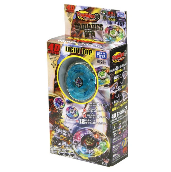 

New Style Best Sellers 4D Light Top Colorful Luminescence Top Cyclone Battle Measuring Tape Alloy