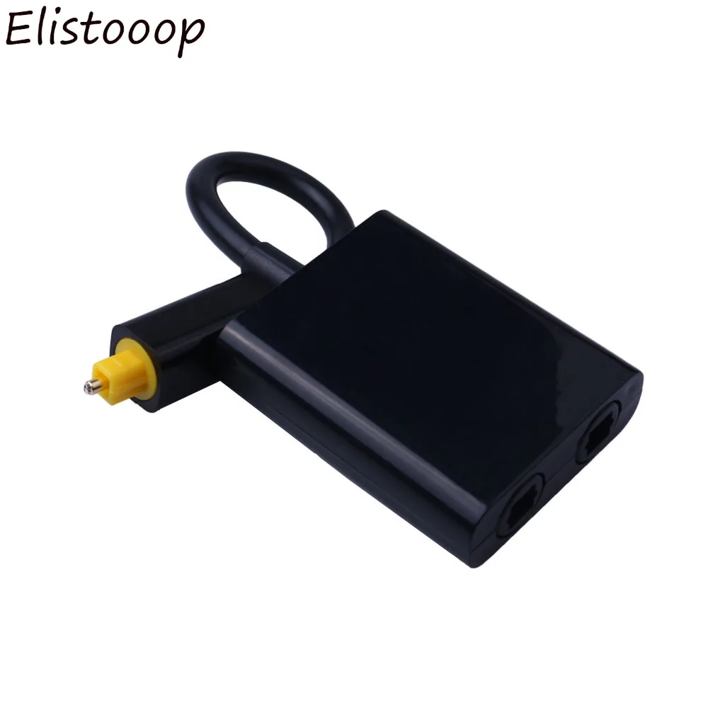NEW SPDIF Optical Audio Splitter 2 Way Toslink Adapter 1 input Output Cable Hub for CD DVD | Электроника