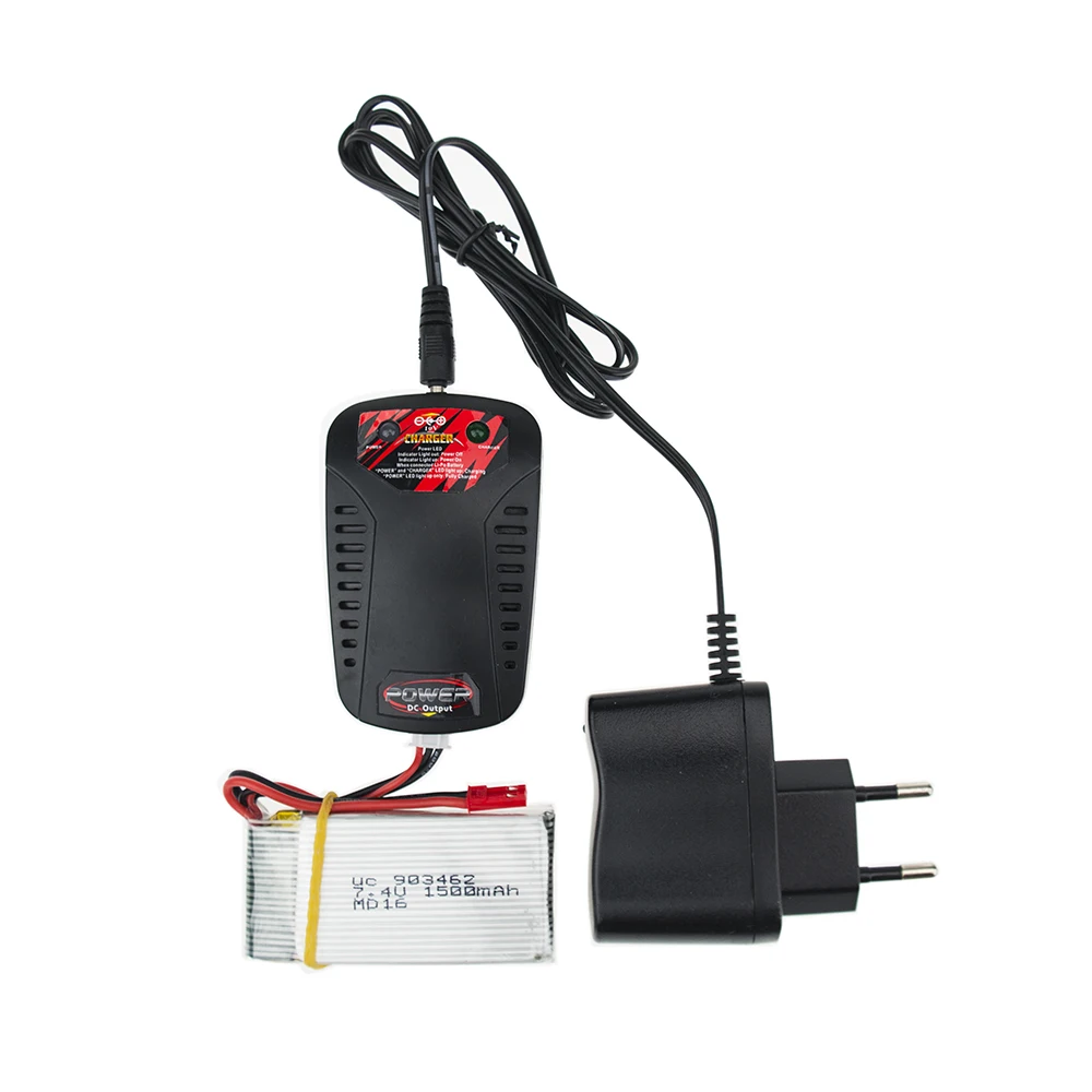 3 шт. 7 4 В 1500 мАч Lipo батарея jst вилка EU зарядное устройство для WLtoys V913 2 4G 4CH с