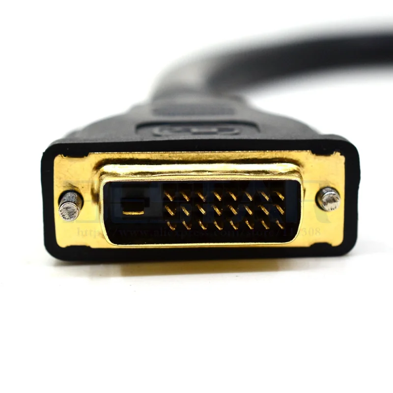 Кабель DVI 24 + 1 Папа-папа 30 см WQXGA(2560x1600) DVI-D Dual-Link 25pin HD 2K для киноэкрана Dell UltraSharp 3007мпп