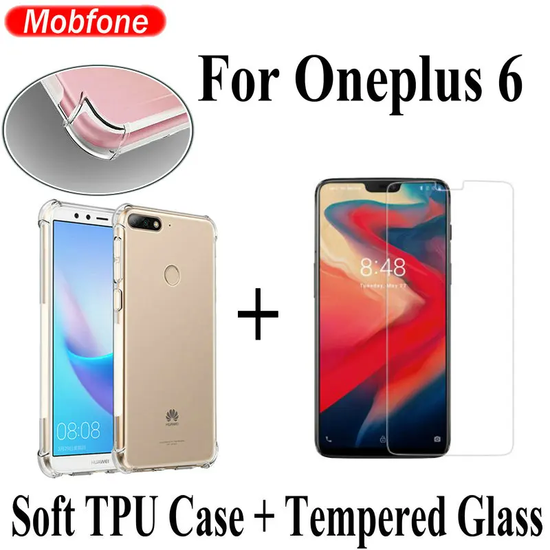9H плоская защитная пленка из закаленного стекла для Oneplus 6 Oneplus6 ударопрочный